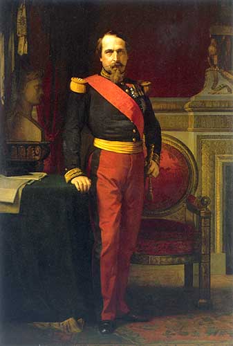 Napoléon III, peinture d'Hippolyte Flandrin, château de Versailles.
